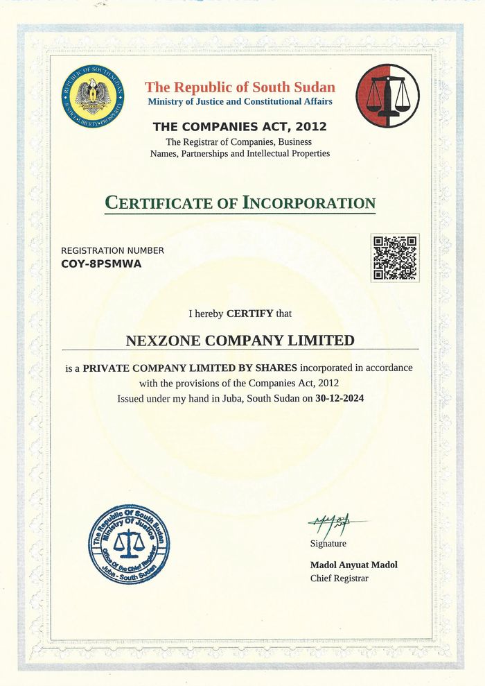 Certificate of Incorporation