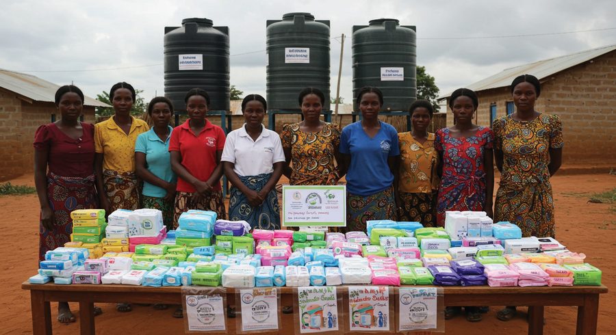 Community hygiene kit handover
